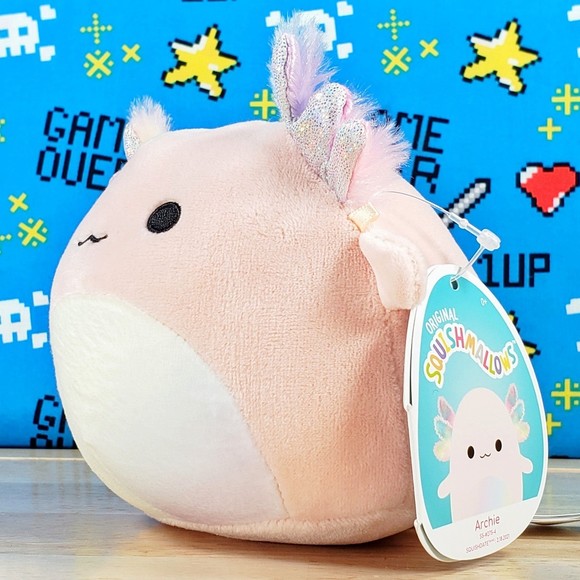 Squishmallow Archie the Axolotl 5" UltraSoft Stuffed Sealife Squad Plush Toy NWT - Picture 6 of 12
